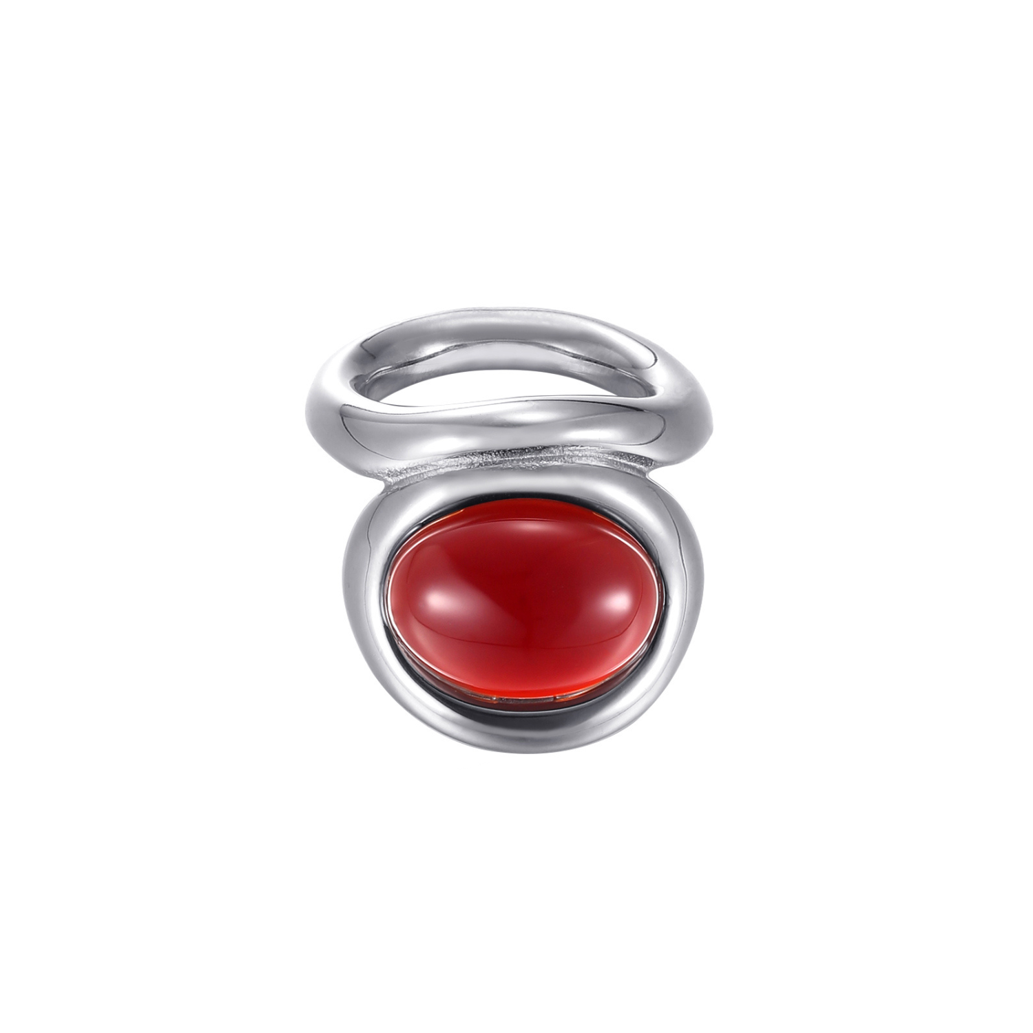 STATEMENT COCKTAIL RING RED