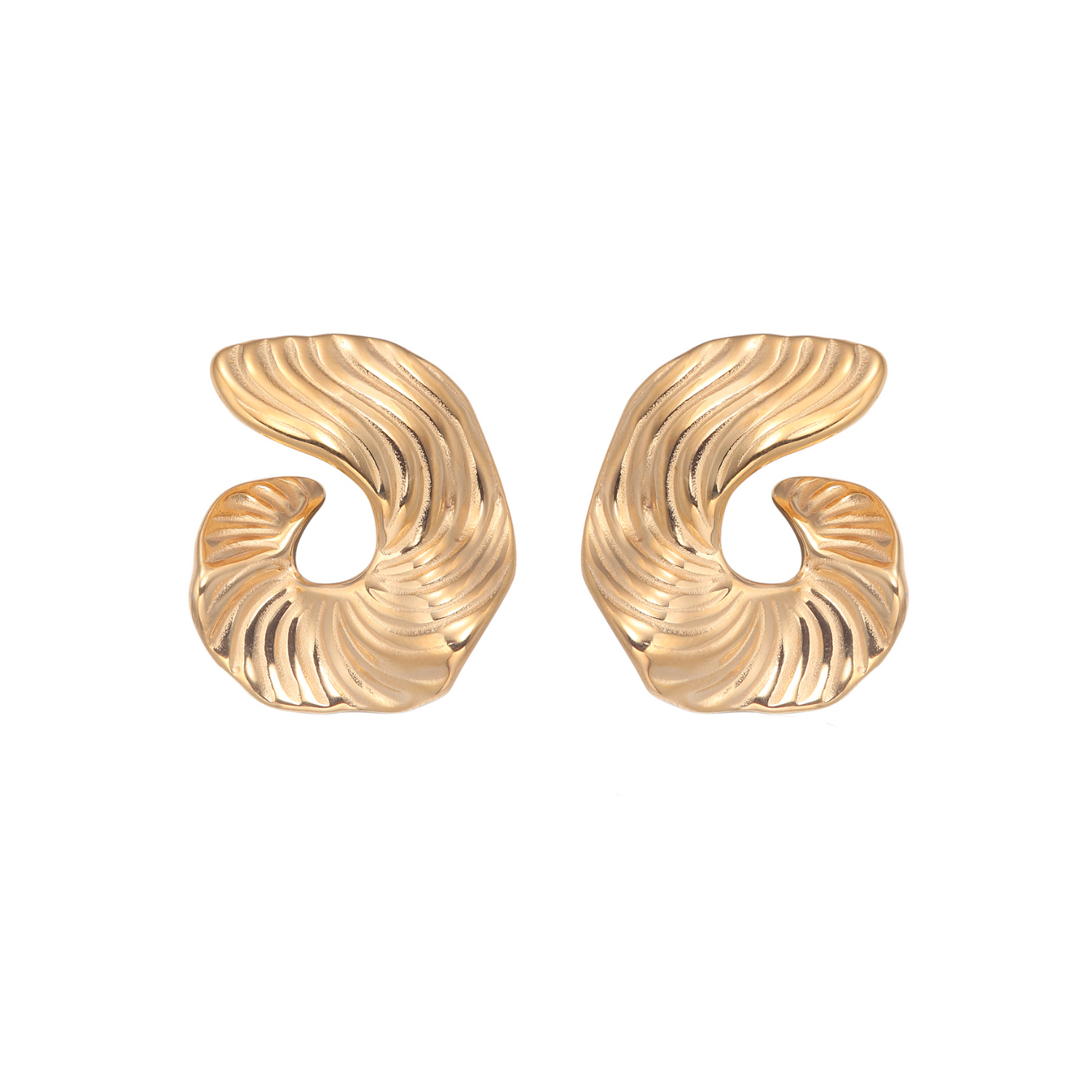 FLOWING SWIRL HOOPS.