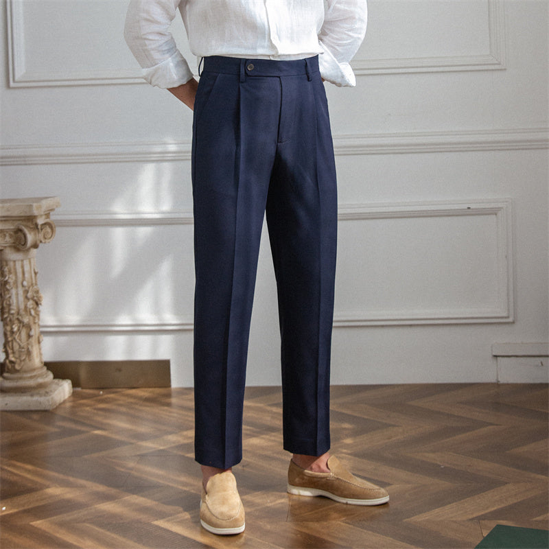 Pantaloni Senequier con piega singola